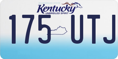 KY license plate 175UTJ