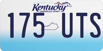 KY license plate 175UTS