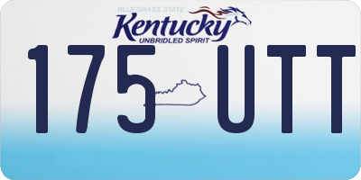 KY license plate 175UTT