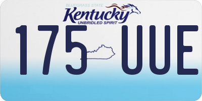 KY license plate 175UUE