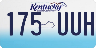 KY license plate 175UUH