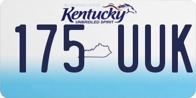 KY license plate 175UUK