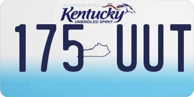 KY license plate 175UUT