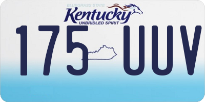 KY license plate 175UUV