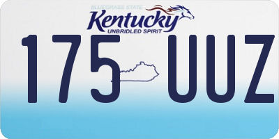 KY license plate 175UUZ