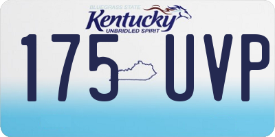 KY license plate 175UVP