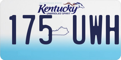 KY license plate 175UWH