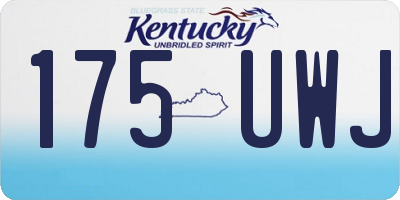 KY license plate 175UWJ