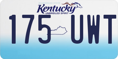 KY license plate 175UWT