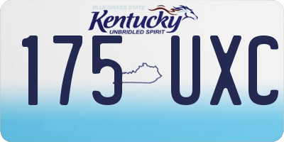 KY license plate 175UXC