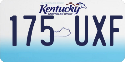KY license plate 175UXF