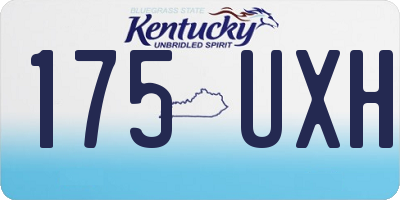 KY license plate 175UXH