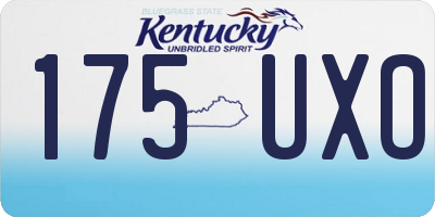 KY license plate 175UXO