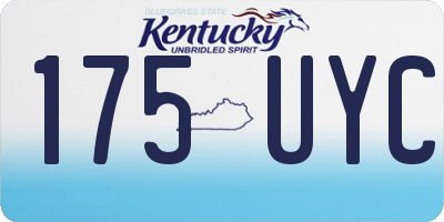 KY license plate 175UYC