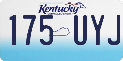 KY license plate 175UYJ