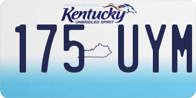 KY license plate 175UYM