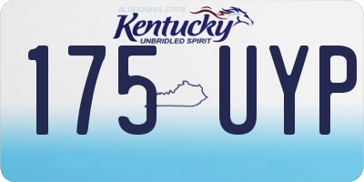 KY license plate 175UYP