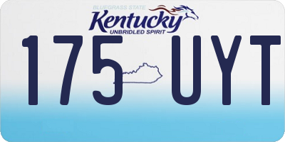 KY license plate 175UYT
