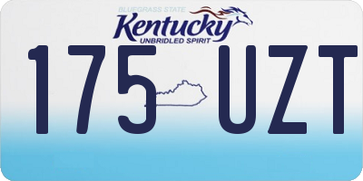 KY license plate 175UZT