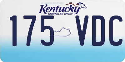 KY license plate 175VDC