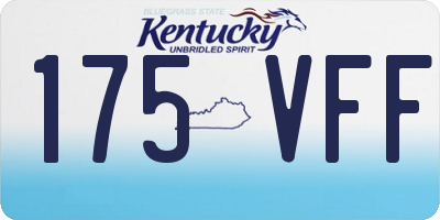 KY license plate 175VFF