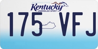 KY license plate 175VFJ