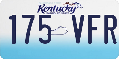 KY license plate 175VFR