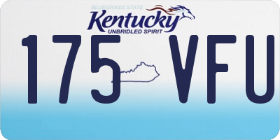 KY license plate 175VFU