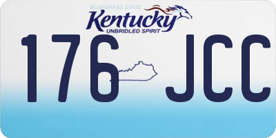 KY license plate 176JCC