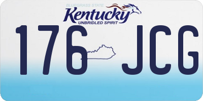 KY license plate 176JCG