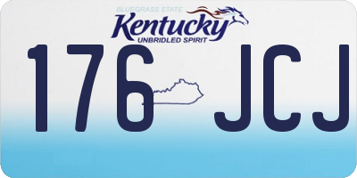 KY license plate 176JCJ