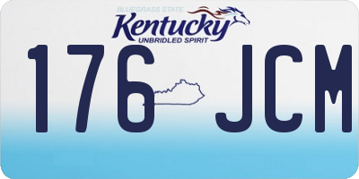 KY license plate 176JCM