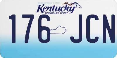 KY license plate 176JCN