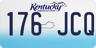 KY license plate 176JCQ