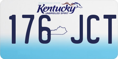 KY license plate 176JCT