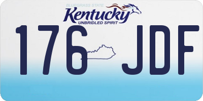 KY license plate 176JDF