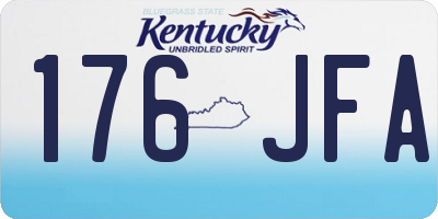 KY license plate 176JFA