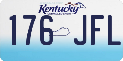 KY license plate 176JFL