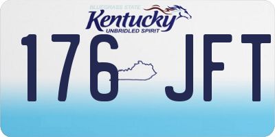 KY license plate 176JFT