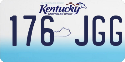 KY license plate 176JGG