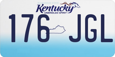 KY license plate 176JGL