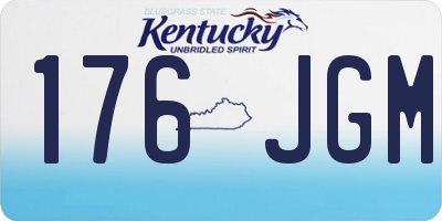 KY license plate 176JGM