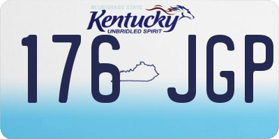 KY license plate 176JGP