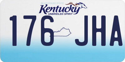 KY license plate 176JHA