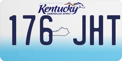 KY license plate 176JHT