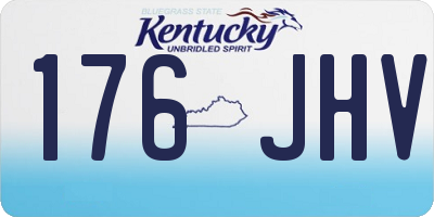 KY license plate 176JHV
