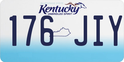 KY license plate 176JIY