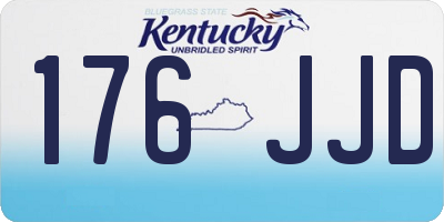KY license plate 176JJD