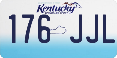 KY license plate 176JJL