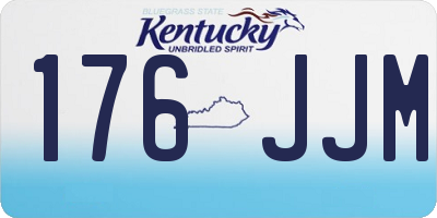 KY license plate 176JJM